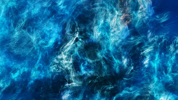 Blue Nebula in Space