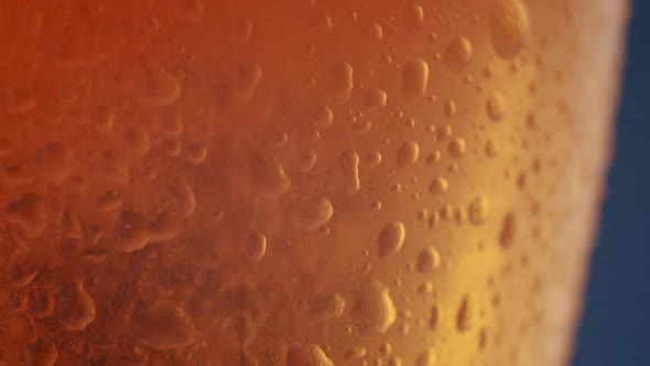 the Light Passes Behind the Glass of Beer Air Bubbles Can Be Seen in the Glass alt