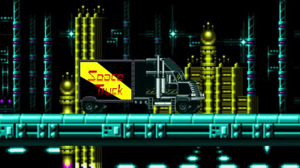 Loop Retro Game Space Truck