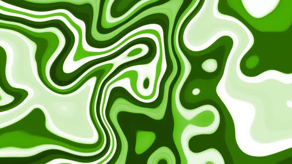 Abstract Green White Wave Background