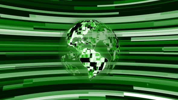 Green Planet Earth Technology News Background