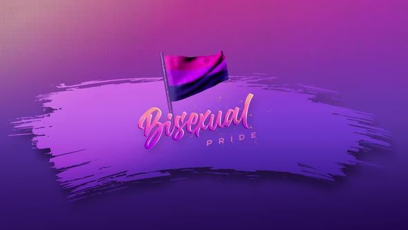 Bisexual Gender Sign Background Animation 4k