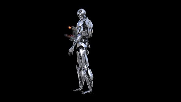 Cyborg with Weapons