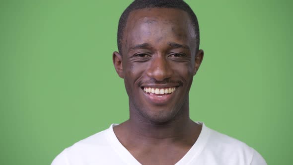 Young African Man Nodding Head Yes alt