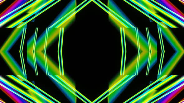 Geometric glow ornament psychedelic background