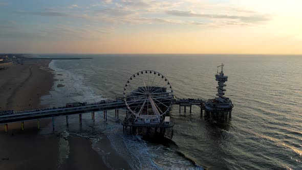 Scheveningen Beach Netherlands The Ferris Wheel The Pier at Scheveningen The Hague The Netherlands alt