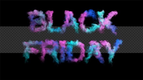 Colorful Black Friday Smoke Text Ver.2