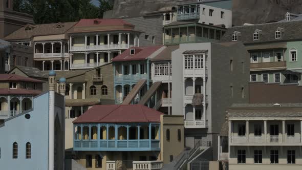 Slider shot of Old Tbilisi miniature in the unique park “Georgia in Miniatures’’ alt