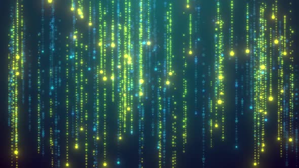 Digital particles raining alt