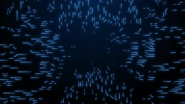 the background of the technological process of the computer system light blue alt