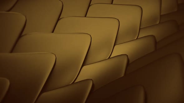 Wavy Scales Leavs Background Gold