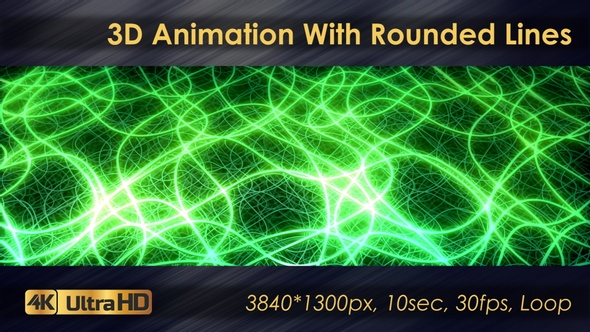 3D Animation With Rounded Lines alt