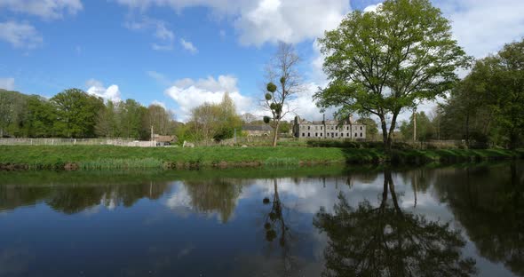 Abbey Notre-Dame de Bon-Repos, Bon repos sur Blavet, Cotes d Armor department, Brittany in France alt