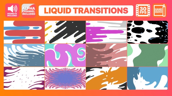 Liquid Motion Transitions | Motion Graphics Pack alt