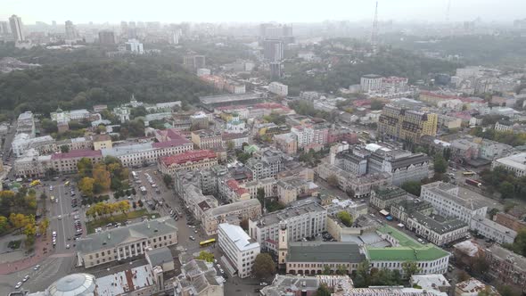 Kyiv - the Capital of Ukraine. Aerial View. Kiev alt