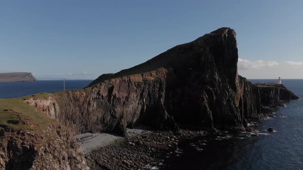 Neist Point Lighthouse Isle Of Skye West Coast Aerial 