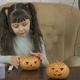 Child cut a pumpkin. - VideoHive Item for Sale