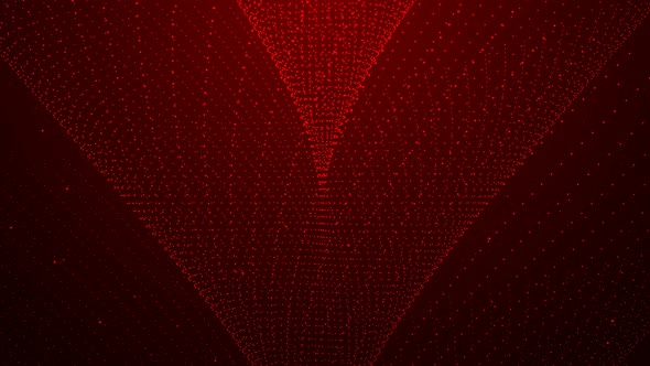 Red Color Cyclone Digital Particle Animated Background alt