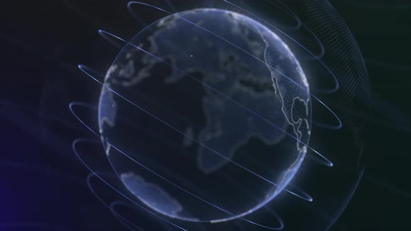 Pixel planet Earth animation alt