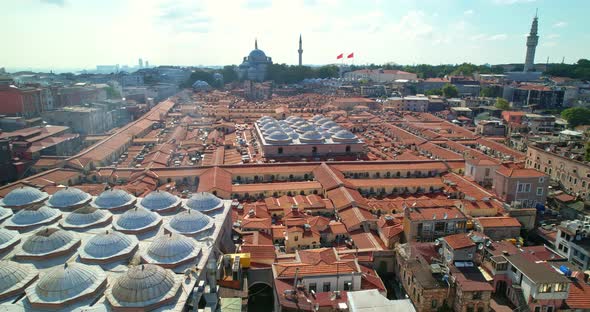 Grand Bazaar In Istanbul Aerial View