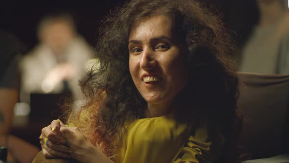 Disabled Woman in the Group of Actors alt