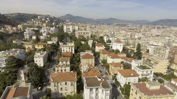 Rooftop of Buildings in Nice, Cityscape with Beautiful Architecture, Aerial View alt