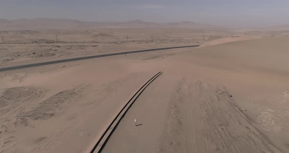 Aerial View Namibia Desert & Canyon. alt