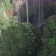 Drone View of Picturesque Waterfall in Mountains