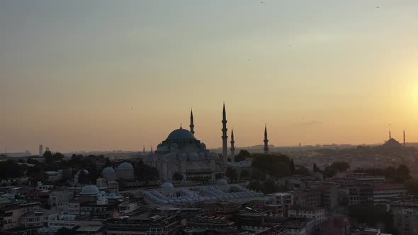 turkey istanbul mosque view at sunrise