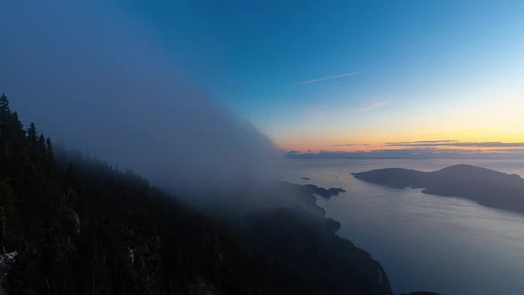 Timelapse. Beautiful View of Canadian Mountain Landscape alt