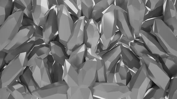 White Crystals Background