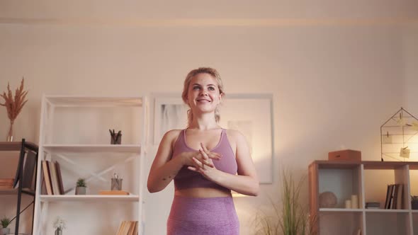 Hands Exercise Sporty Activity Woman Home Gym alt