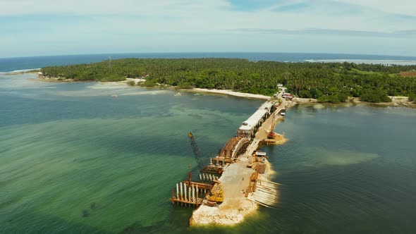 Bridge Under Construction on the Island of Siargao alt