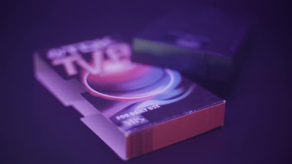 Vhs Box And Tape 80s Retro Vintage Look