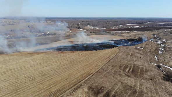 3 Burning Last Year's Grass