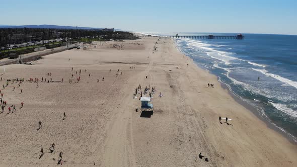 Flying Over Beach Yoga