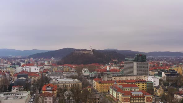 Ljubljana City in Cloudy Day alt