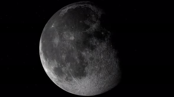 Big Moon Slow Rotate 4K, Motion Graphics | VideoHive