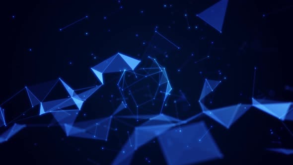 Polygon Digital Abstract Background. 00722