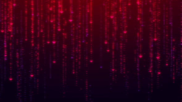 Rain Of Glowing Triangles