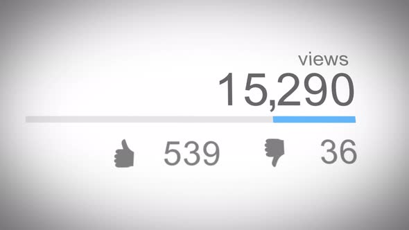 Social Media View Counter 02 Blue alt