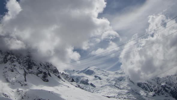 mont blanc alps france mountains snow peaks ski timelapse alt