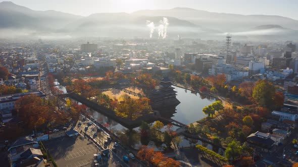 Matsumoto Castle on morning in Matsumoto city Nagano, Japan. alt