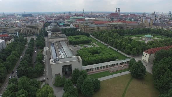 Aerial view of Bayerische Staatskanzlei 