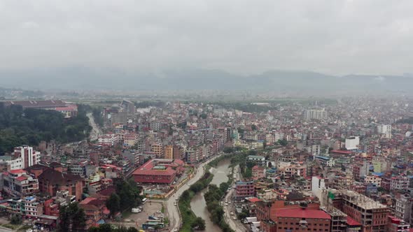 Aerial View Kathmandu Nepal alt
