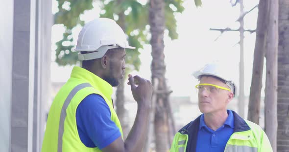 Diversity team senior industry engineer discuss for report and strategy plan