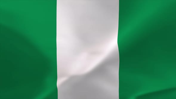 Nigeria Waving Flag Animation 4K Moving Wallpaper Background alt