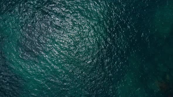 Aerial view water surface texture alt