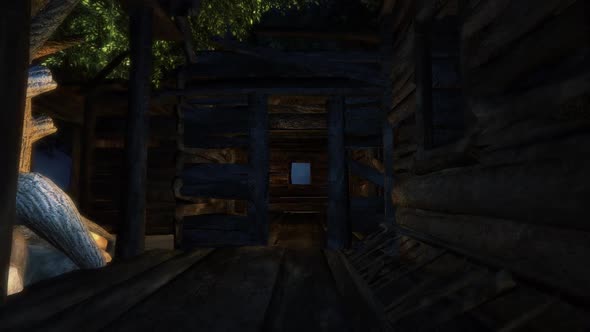 Wood House Virtual Set