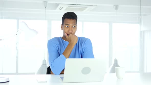 Shocked, Stunned and Wondering Afro-American Man alt